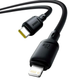 Кабель Baseus Silky Series Type-C Lightning для швидкого заряджання та передавання даних 20 W 1 м чорний - зображення 4
