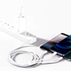 Кабель 3 в 1 Baseus для зарядки и передачи данных Micro USB Lightning Type-C 3.5A 1.5м белый - изображение 6