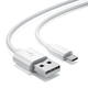 Кабель Xiaomi USB to Micro USB белый для передачи данных и зарядки устройств длиной 1 метр с пластиковым покрытием - изображение 4