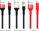 Кабель Hoco X26 Micro USB для быстрой зарядки и передачи данных черный с золотым 1 метр 2A - изображение 9