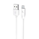 Кабель Hoco X1 Micro USB для зарядки и передачи данных с током 2.4А длина 1м белый износостойкий TPE - изображение 5