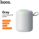 Портативная Bluetooth колонка Hoco HC30 Oceano для музыки и подкастов с FM радио и функцией TWS серый - изображение 8