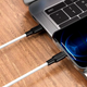 Кабель Hoco X21 Plus Silicone Lightning для заряджання та передавання даних 1 м чорний і білий із високою пропускною здатністю - зображення 2