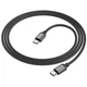 Дата кабель Borofone BX87 Type-C to Type-C 60W (1m) (Black) (258160) - зображення 3