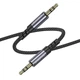 Аудіо кабель Aux Borofone BL24 Graceful (1m) (Metal grey) (258111) - зображення 5