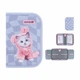 Пенал Kite Studio Pets "Котёнок в шубке" 20.5х14х4 см 1 отделение с 1 отворотом каркасный на молнии серо-голубой (SP26-622) - изображение 3