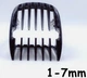 Насадка 1-7 мм на машинку для стрижки совместимая с Philips HC7460/15, HC9450/15, HC9490 HC9452 гребень Черный - изображение 7