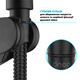 Шланг для душа DROP SH-HM150-MID-BL - из нержавеющей стали 150 см черный - изображение 6