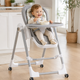 Стільчик для годування BabyChair з регульованою спинкою та столиком, шезлонг, колеса, складний X-715 - зображення 5