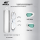 Линза для очков для плавания SPRING SWHALE для левого глаза с диоптриями -2.50 - изображение 3
