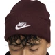 Шапка NIKE Peak Beanie HF0186-652 спортивная, темно-красная - изображение 3