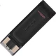 Флеш-накопичувач Kingston DT70 великої ємності USB 3.2 Gen1 Type-C 128 ГБ для телефону, чорний, сумісний з Android та Apple, універсальний флеш-накопичувач для використання в автомобілі та комп'ютері - зображення 2