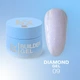 Гель с блестками №9 (Нежно-лиловый) Diamond Gel LunaMoon на 15 мл, выравнивание и наращивание ногтей - изображение 1