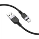 Дата кабель USB 2.0 AM to USB-C 1.0m silicone X109 Energy black HOCO (6942007636247) - зображення 2