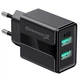 Сетевое зарядное устройство Grand-X (2xUSB 2.1A) Black (CH-15B) - изображение 2