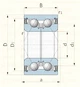 Підшипник DAC 25520037 2RS (DAC25520037) BEL розміри 25*52*37 - зображення 2