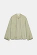 Легкая женская куртка-бомбер Zara светлый хаки M,арт.8372/102/506 - изображение 1