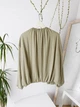 Легкая женская куртка-бомбер Zara светлый хаки M,арт.8372/102/506 - изображение 5
