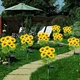 Садовый светильник на солнечной батарее Подсолнухи 26X-103 набор 2 шт с LED-подсветкой для газона и клумбы с гибкими стеблями - изображение 10