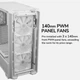 Корпус для ПК Cougar MX600 RGB Full Tower Білий (р.Full Tower) - зображення 14