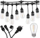 Садовая гирлянда 10 м с 10 LED-лампами E27 теплого белого света IP44 черная - изображение 5