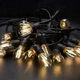Садовая гирлянда 10 м с 10 LED-лампами E27 теплого белого света IP44 черная - изображение 12