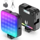 Заповнююче накамерне студійне відео світло Andoer W64RGB Mini RGB світлодіодна LED лампа для фото і відео на штатив 6W - зображення 8