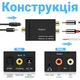 Цифро-аналоговий перетворювач аудіо Addap DAC-03, ЦАП з Toslink (SPDIF) та Коаксіалу на RCA + mini Jack - изображение 6