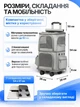 Сумка переноска для кота кошки собаки домашних животных двухместная сумка с окошком и выдвижной ручкой на колесиках колесах кошачьи сумки для переноски котов кошек маленьких собак серая (002259) - изображение 7
