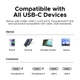 Кабель USB-С to USB-С Ugreen L705 40Gbps PD3.1 240W для быстрой зарядки, 8K 60Hz для монитора, ноутбука, MacBook, iPhone 17 16 15 и Samsung 1m Black (65175) - изображение 7