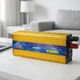 Інвертор перетворювач напруги 12/220V Power Inverter 2000 Вт, автомобільний інвертор з вентилятором охолодження для ноутбуків, зарядних пристроїв, освітлення, аудіо- та відеотехніки Золотистий, SPI-12-2000-Gold - зображення 1