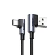 Кабель UGREEN US176 Right Angle USB-A to USB-C Cable 1m (Space Gray) - изображение 1