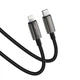 Кабель ACEFAST C23-01, USB to iP, 30W,1.2m, Nylon, Zinc alloy + TPE connectors, Black - изображение 4