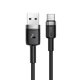 Кабель ACEFAST C22-04, USB to Type-C, 3A, 1.2m, Nylon Braid, Aluminum Alloy + TPE connectors, Black - изображение 1