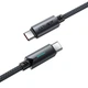 Кабель ACEFAST C19-03, Type-C to Type-C, 60W, 1.2m, Nylon Braid, Aluminum Alloy connectors, Black - изображение 2