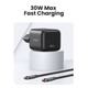 Мережевий зарядний пристрій UGREEN X513 30W USB-C GaN Fast Charger EU Black - изображение 5