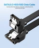 Кабель UGREEN US217 Angled SATA 3 Data Cable 0.5m (Black)(UGR-30797) - изображение 4