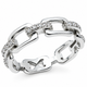 Каблучка срібна фантазія з фіанітами Silver Style 17.5 р. (10511.12 sku:2300103654468) - зображення 1