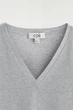 Футболка жіноча COS v-neck cotton t-shirt 1277147006 S Сірий - изображение 5