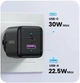 Мережевий зарядний пристрій UGREEN X516 30W 2-Port GaN Fast Charger EU Black UGR-65014 - зображення 4