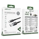 Кабель ACEFAST C22-04, USB to Type-C, 3A, 1.2m, Nylon Braid, Aluminum Alloy + TPE connectors, Black (6974316285144) - изображение 2
