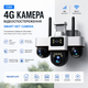Камера відеоспостереження Smart Net Camera V380 4G, Wi-Fi, 3 поворотні об'єктиви - зображення 1