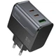 СЗУ Hoco CS75A Star Speed PD70W+QC3.0 (1USB-A/2C) Midnight black - изображение 1