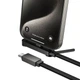 Дата кабель Hoco U150 Exquisite side plug and stand Type-C to Type-C 60W (1.2m) Black - изображение 6