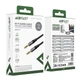 Аудіокабель AUX Acefast J10 3.5mm - 3.5mm 1.2m Black - зображення 2