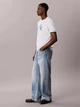 Футболка хлопковая длинная мужская Calvin Klein 4RB861G-CHE(Misty Blue) 2XL Светло-голубая (196669614587) - изображение 4