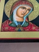Писаная греческая икона Божией Матери 15×19 см - изображение 5