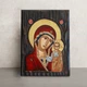 Писаная греческая икона Казанской Пресвятой Богородицы 15,5×20 см - изображение 1