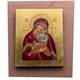 Писаная икона Божьей Матери Взыграние Младенца 15×19 см - изображение 3
