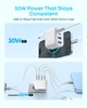 Сетевое зарядное устройство Anker Zolo Charger 50W, 2xUSB-C & 2xUSB-A White (A121EG21) - изображение 2